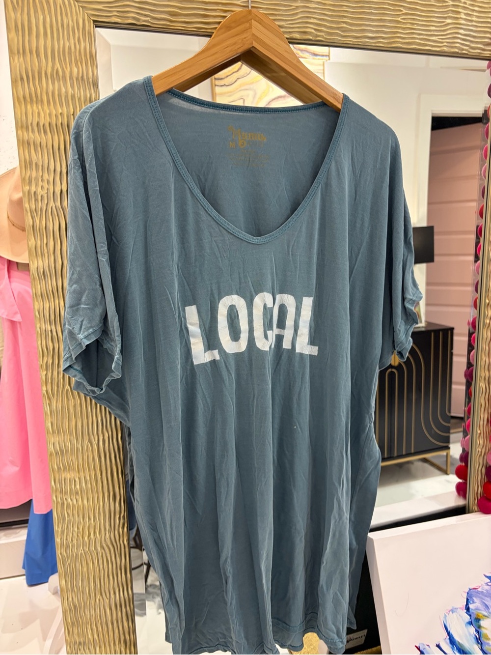 Show Me Your MuMu Blue LOCAL V-Neck Tee